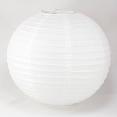 Подвесной бумажный фонарик, белый, 50 см