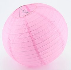 Подвесной бумажный фонарик, светло-розовый, 30 см