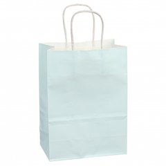 Пакеты крафт светло-голубые, 42×31×12 см, 12 шт.