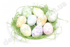 Декор пасхальный "Тарелка яиц" №1, матовые, 9 шт. 4.5 см